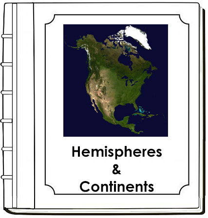 Hemispheres & Continents Book - Montessori Print Shop Digital Download