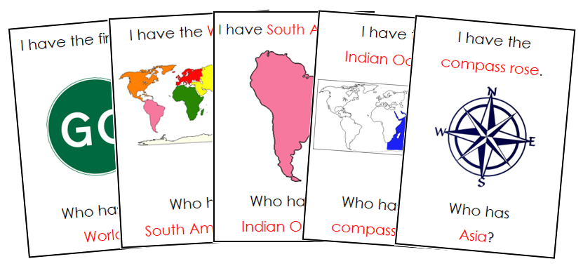 I Have, Who Has? World Geography - Montessori Print Shop