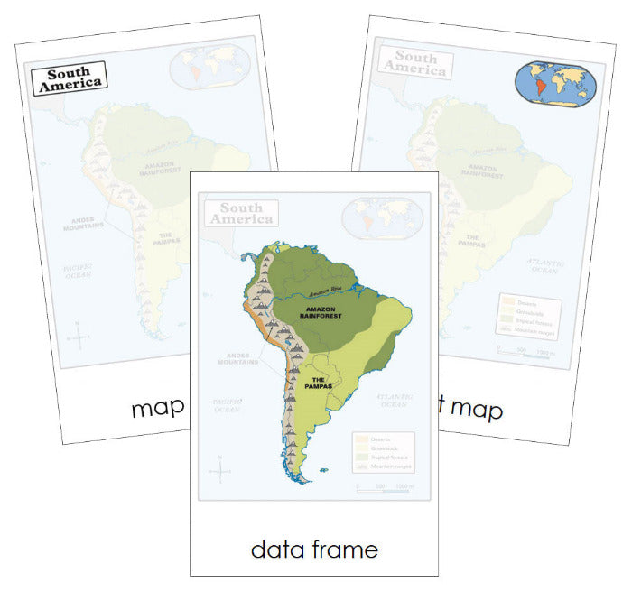 Parts of a Map Nomenclature Cards - Montessori Print Shop Digital Download