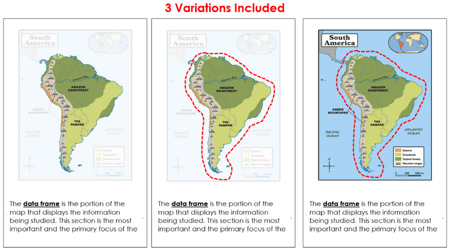 Parts of a Map Nomenclature Book - Montessori Print Shop Digital Download