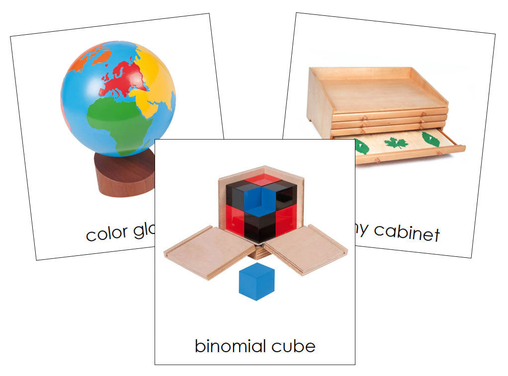 Montessori Materials 3-Part Cards - Montessori Print Shop
