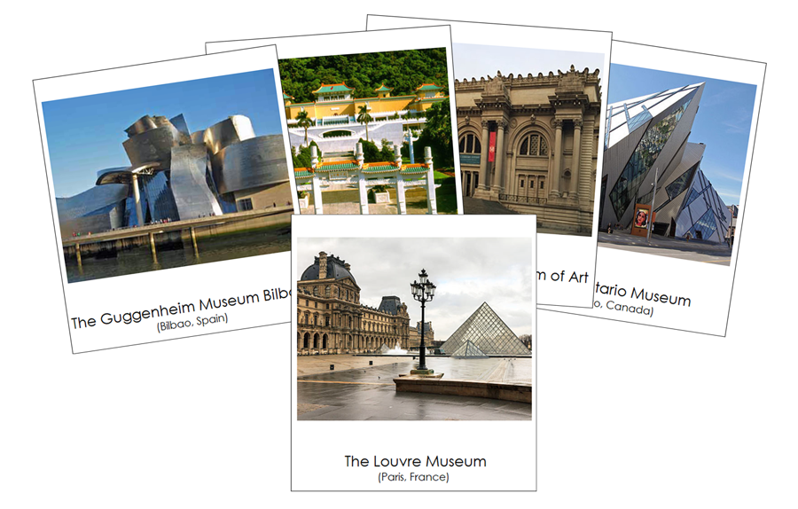 Museums Around The World - Montessori Print Shop Digital Download