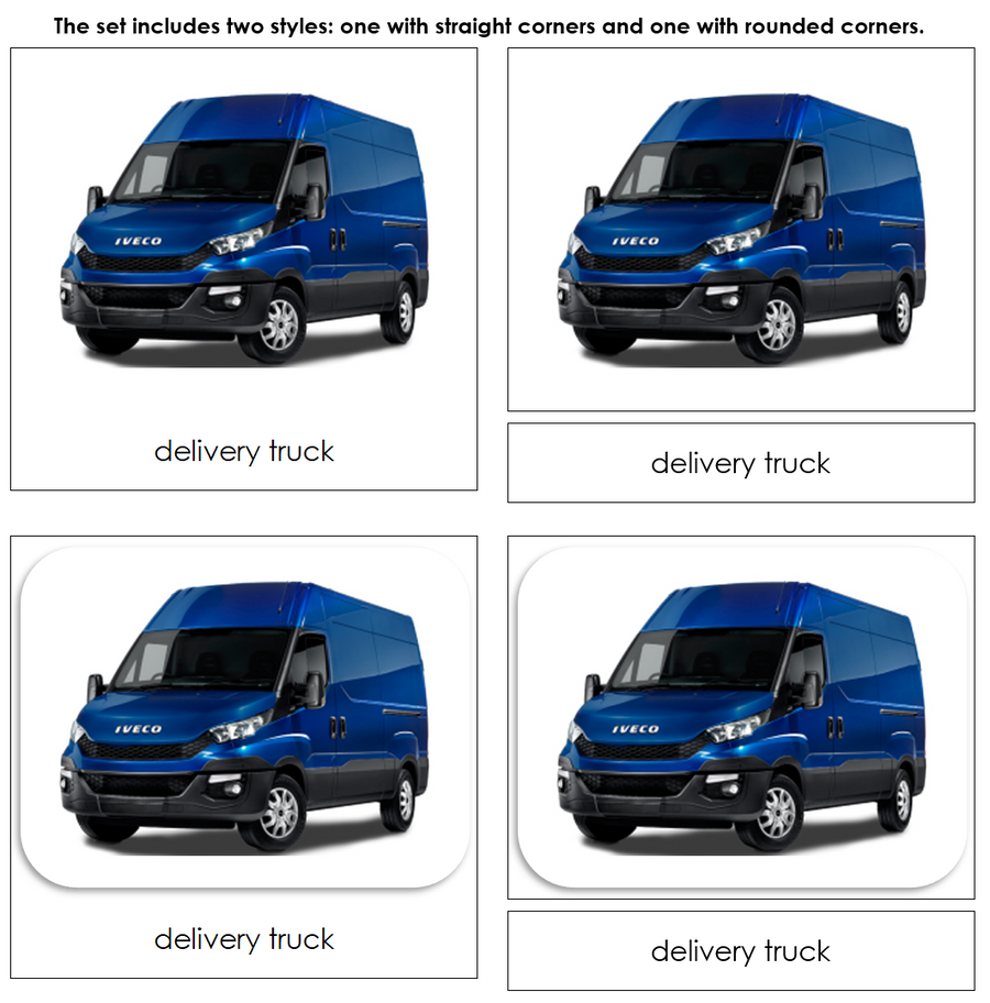 On The Road Safari Toob Cards - Montessori Print Shop