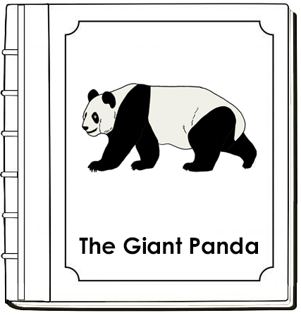 Parts of a Giant Panda Nomenclature Book (red) - Montessori Print Shop Digital Download