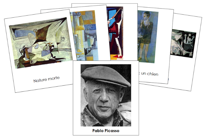 French - Pablo Picasso Art Cards - Montessori Print Shop Digital Download