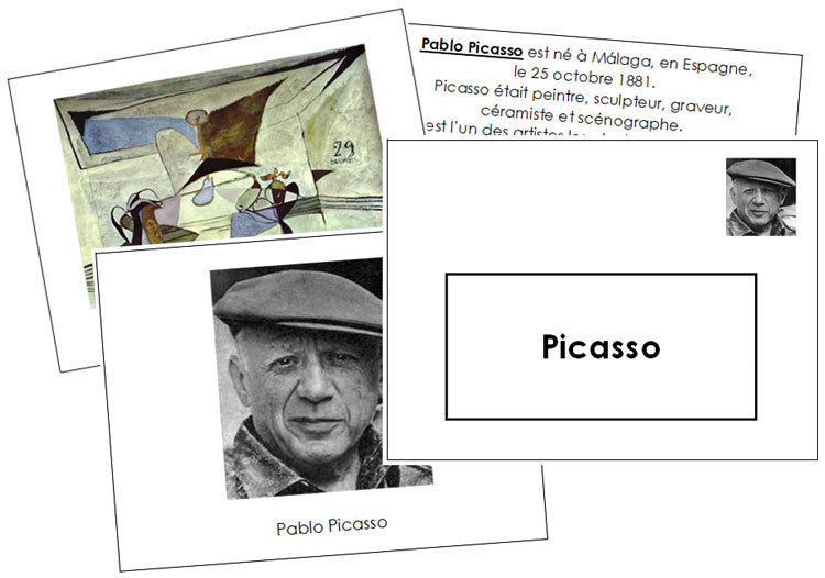 French - Pablo Picasso Art Book - Montessori Print Shop