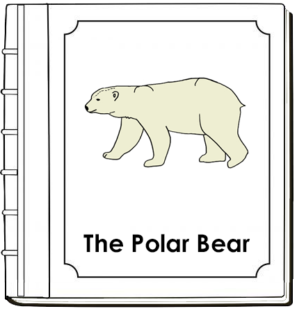 Parts of a Polar Bear Nomenclature Book (red) - Montessori Print Shop Digital Download
