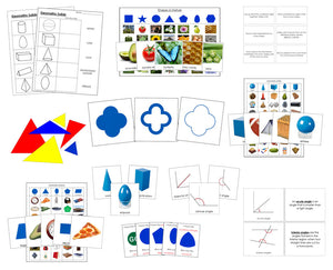 Primary Montessori Geometry Bundle - Montessori Print Shop