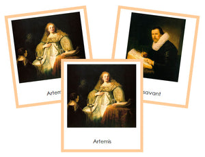 French - Rembrandt Art Cards (borders) - Montessori Print Shop