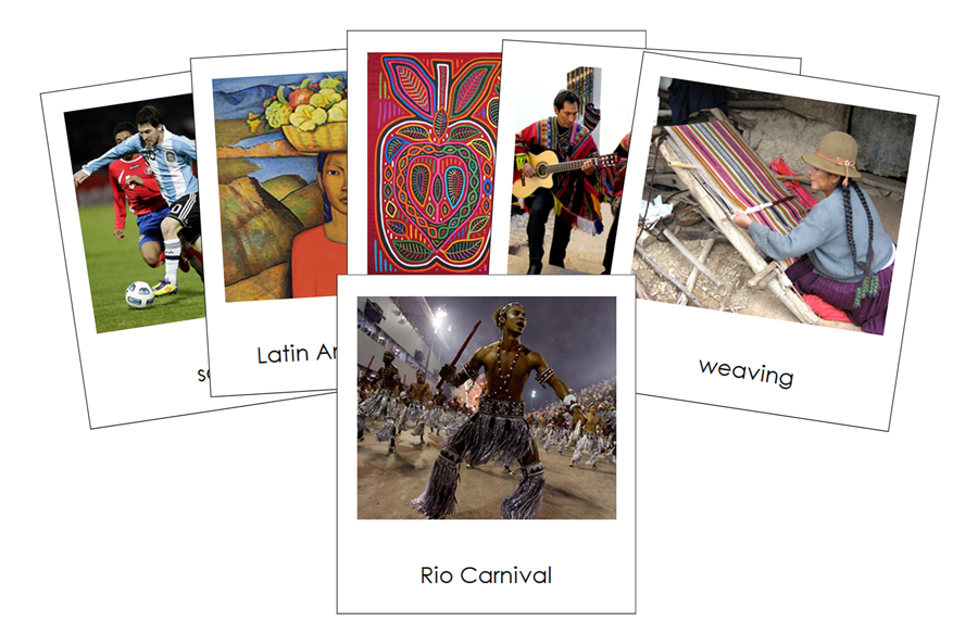 Culture of South America 3-Part Cards by Montessori Print Shop