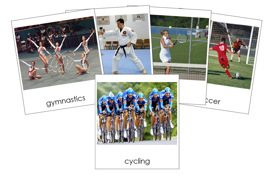 Types of Sports 3-Part Cards by Montessori Print Shop