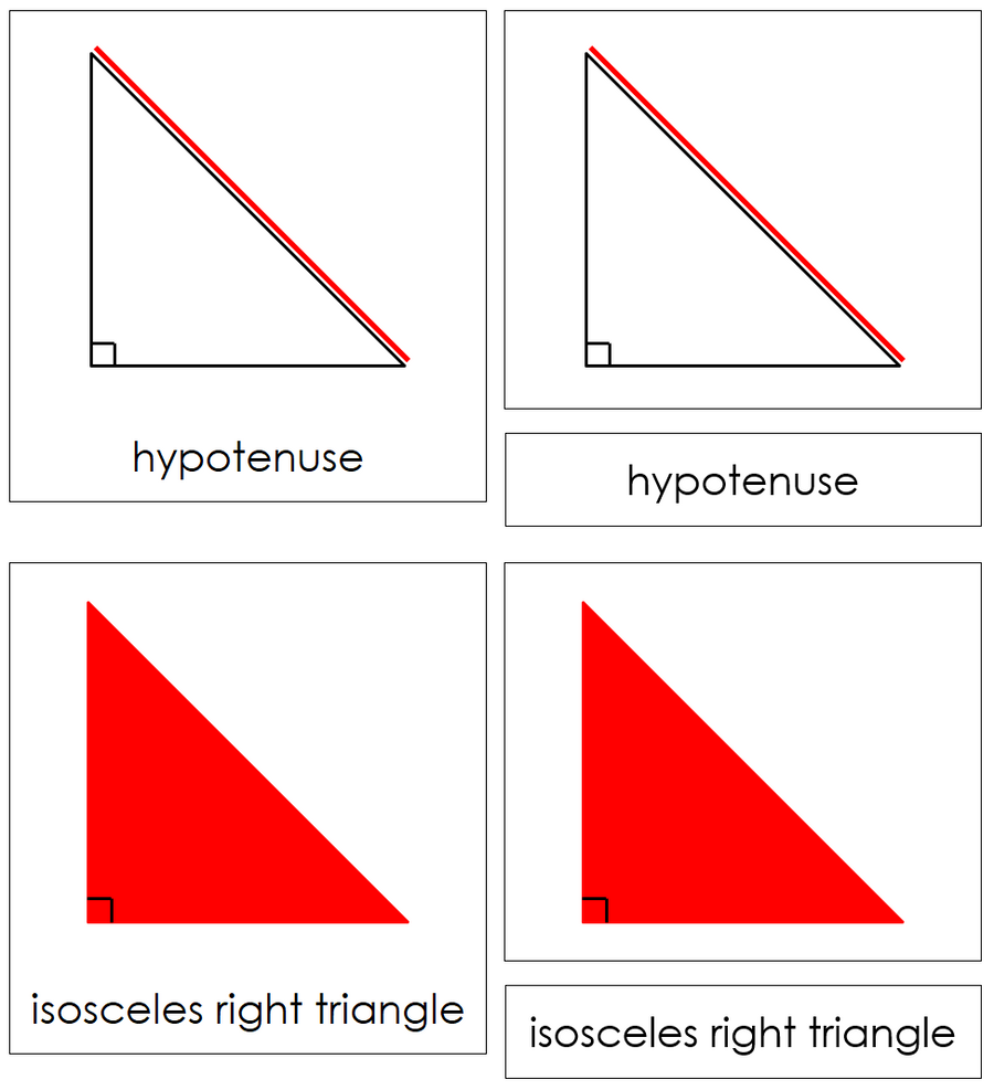 Types of Triangles 3-Part Cards - Montessori Print Shop geometry cards