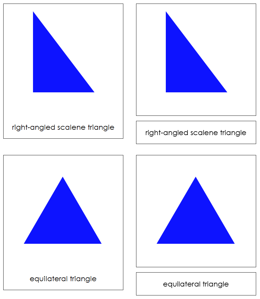 Triangles (Simple Concepts) - Montessori Print Shop geometry cards