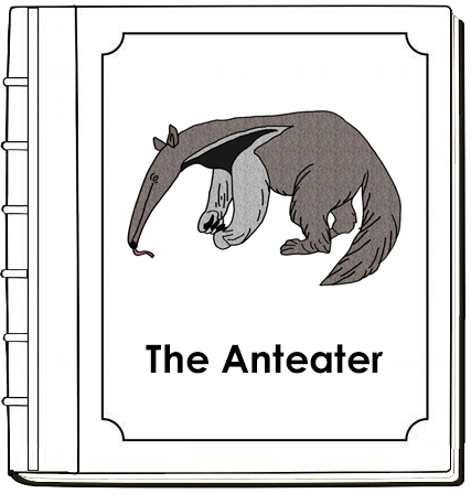 Parts of an Anteater Nomenclature Book (red) - Montessori Print Shop Digital Download