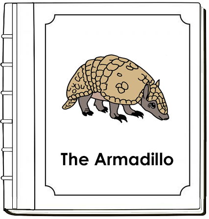 Parts of an Armadillo Nomenclature Book (red) - Montessori Print Shop Digital Download