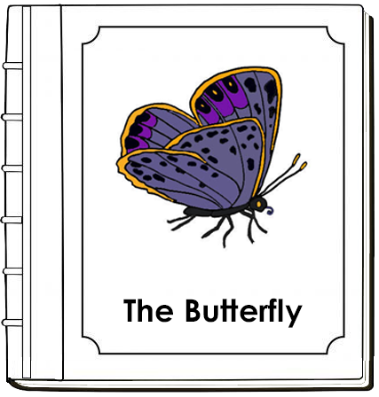 Parts of a Butterfly Nomenclature Book (red) - Montessori Print Shop Digital Download