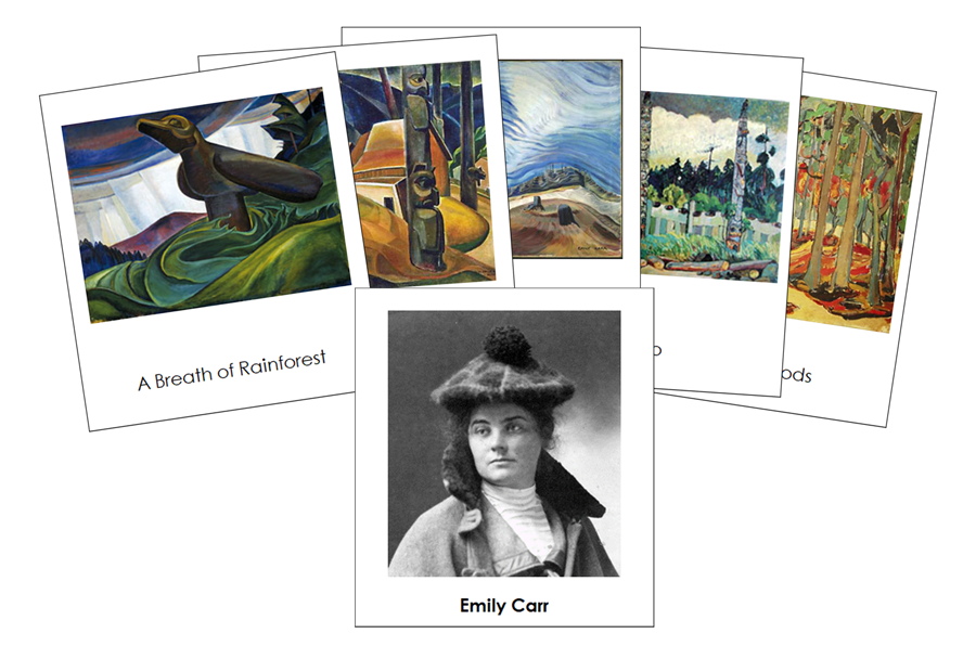 Emily Carr 3-Part Art Cards - Montessori Print Shop Digital Download