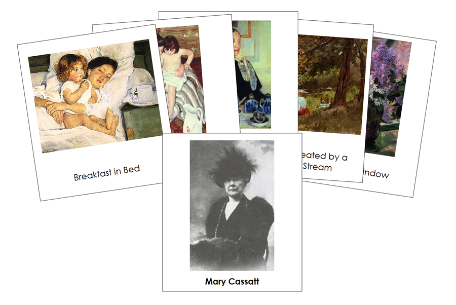 Mary Cassatt 3-Part Art Cards - Montessori Print Shop Digital Download
