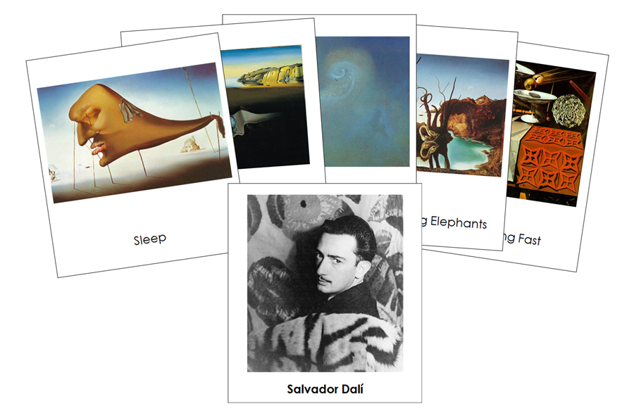 Salvador Dali 3-Part Art Cards - Montessori Print Shop Digital Download