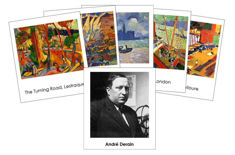 Andre Derain 3-Part Art Cards - Montessori Print Shop Digital Download