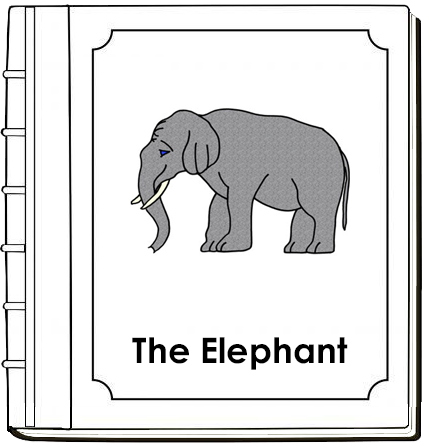 Parts of an Elephant Nomenclature Book (red) - Montessori Print Shop Digital Download