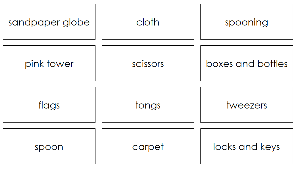 Montessori classroom labels - Montessori Print Shop