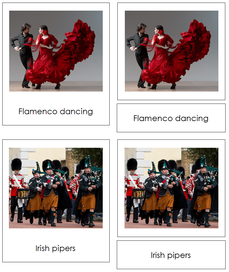 Culture of Europe 3-Part Cards by Montessori Print Shop