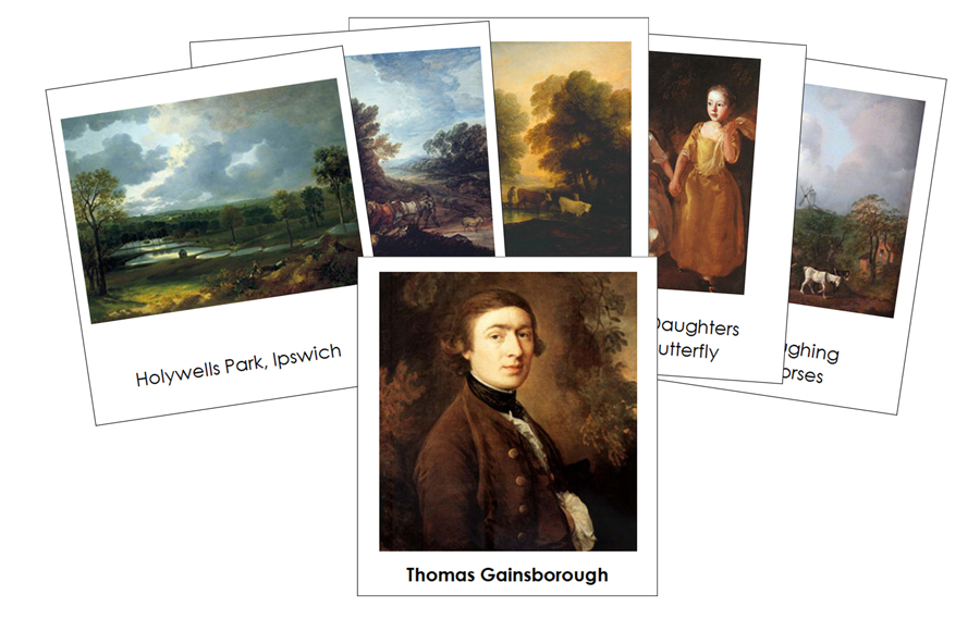 Thomas Gainsborough 3-Part Art Cards - Montessori Print Shop Digital Download
