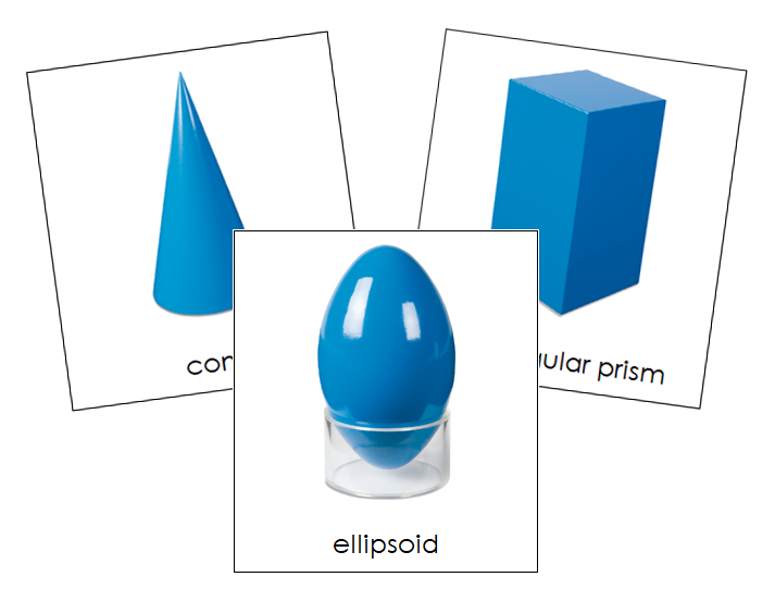 Geometric Solids 3-Part Cards - Montessori Print Shop Geometry