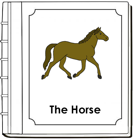 Parts of a Horse Nomenclature Book (red) - Montessori Print Shop Digital Download
