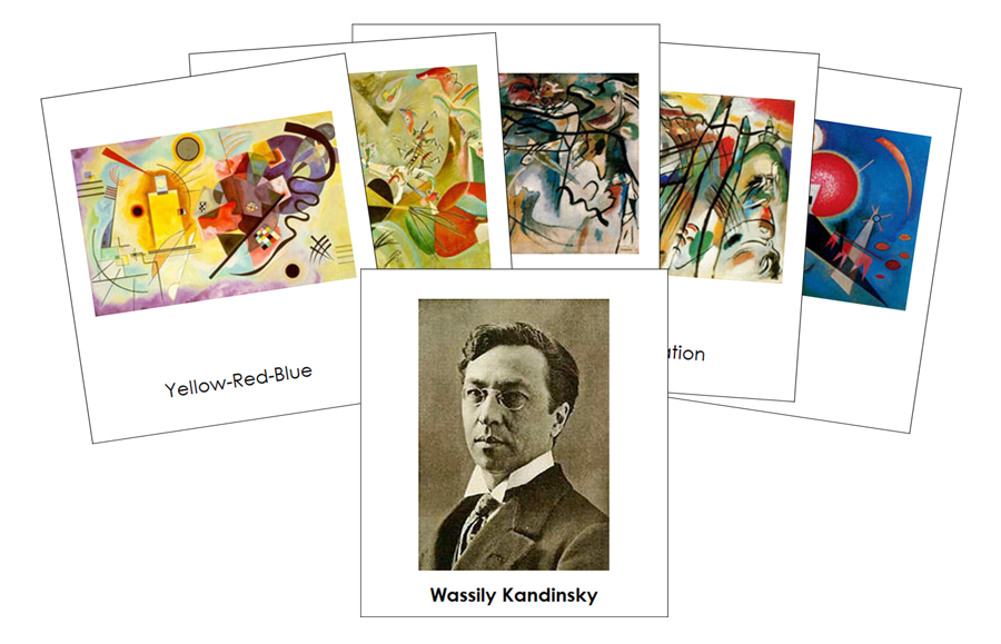 Wassily Kandinsky 3-Part Art Cards - Montessori Print Shop Digital Download