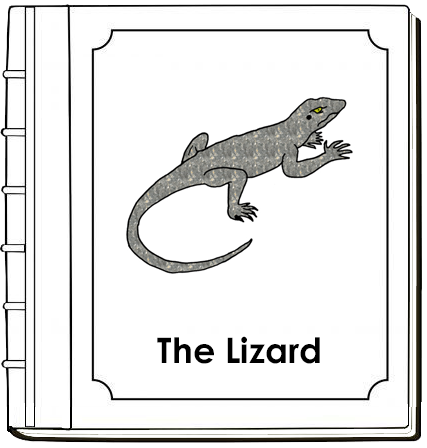 Parts of a Lizard Nomenclature Book (red) - Montessori Print Shop Digital Download