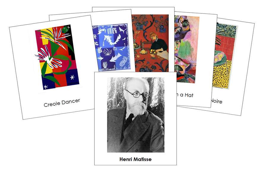 Henri Matisse 3-Part Art Cards - Montessori Print Shop Digital Download