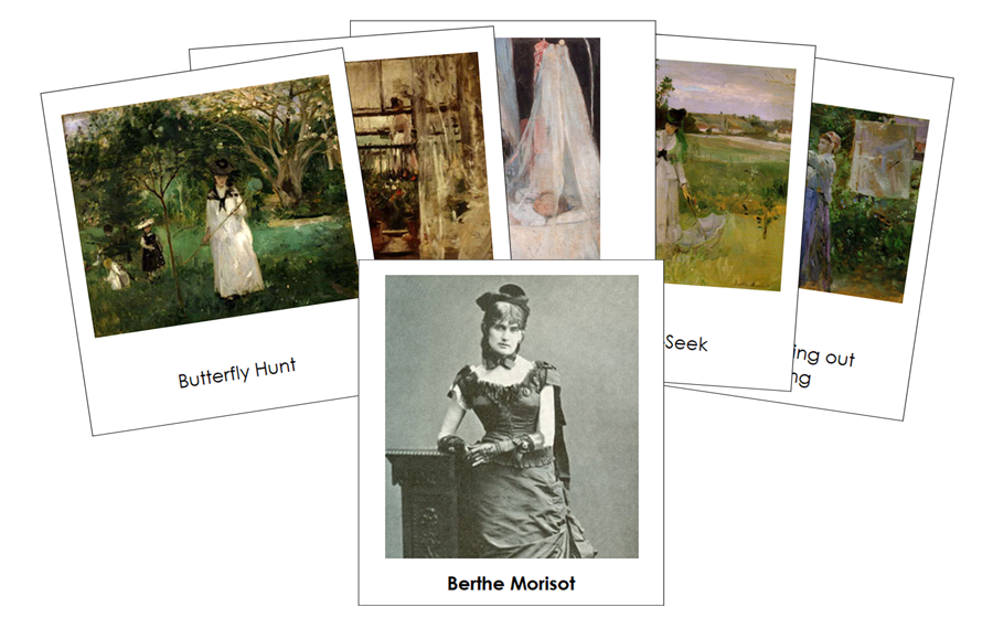 Berthe Morisot 3-Part Art Cards - Montessori Print Shop Digital Download