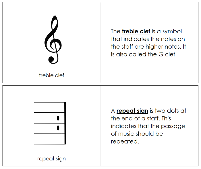 Musical Notes & Symbols Book - Montessori Print Shop Digital Download