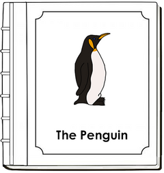 Parts of a Penguin Nomenclature Book (red) - Montessori Print Shop
