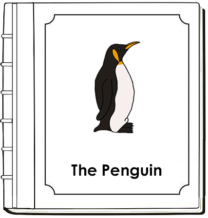 Parts of a Penguin Nomenclature Book (red) - Montessori Print Shop Digital Download