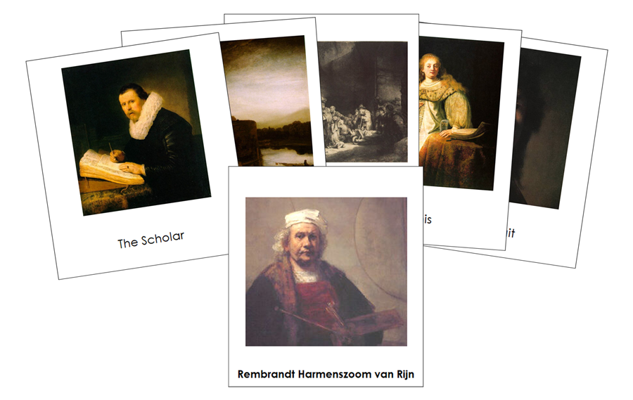 Rembrandt 3-Part Art Cards - Montessori Print Shop Digital Download