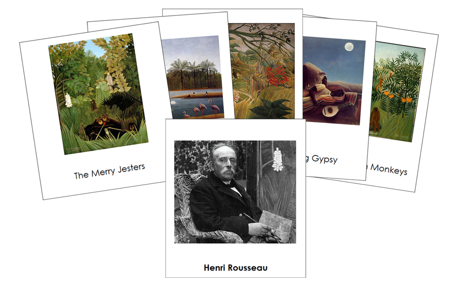 Henri Rousseau 3-Part Art Cards - Montessori Print Shop Digital Download