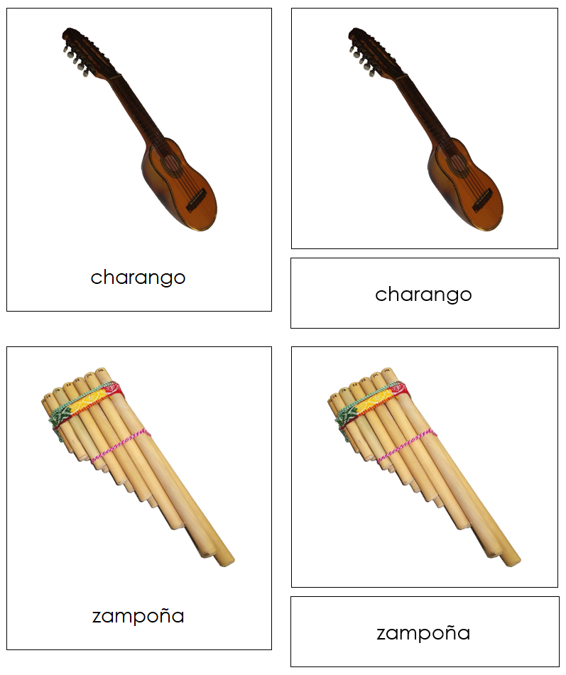 Musical Instruments of South America by Montessori Print Shop