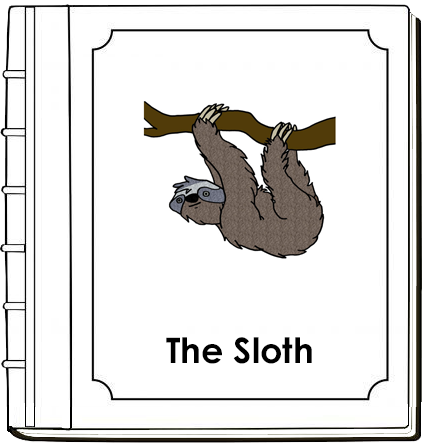 Parts of a 3-Toed Sloth Nomenclature Book (red) - Montessori Print Shop Digital Download