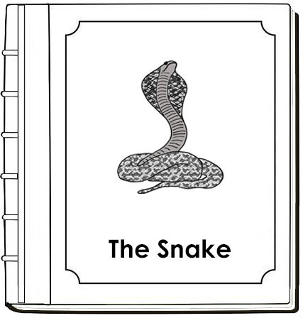 Parts of a Snake Nomenclature Book (red) - Montessori Print Shop Digital Download