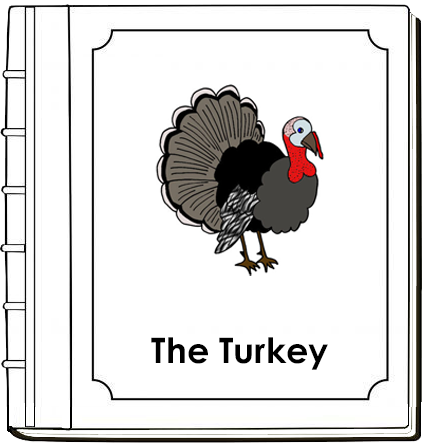 Parts of a Turkey Nomenclature Book (red) - Montessori Print Shop Digital Download