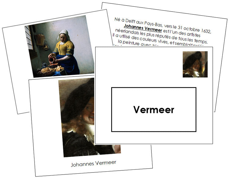French - Johannes Vermeer Art Book - Montessori Print Shop