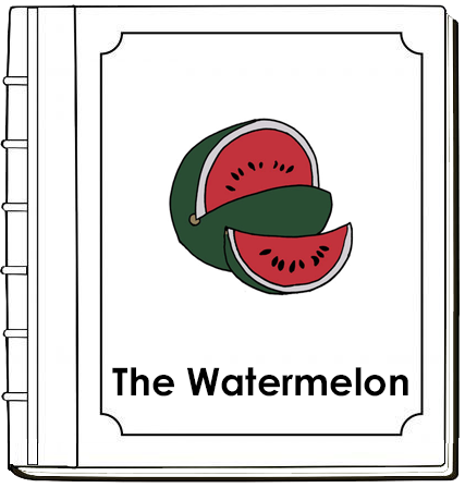 Parts of a Watermelon Nomenclature Book - Montessori Print Shop Digital Download