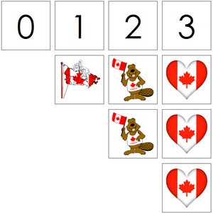 canada day numbers & counters - Montessori Print Shop