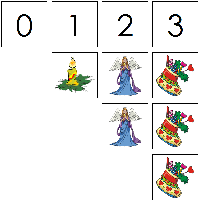 christmas numbers & counters - Montessori Print Shop