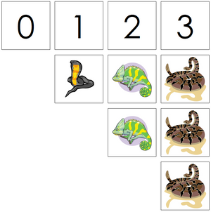 reptile numbers & counters - Montessori Print Shop