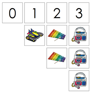 Numbers & Toy Counters - Montessori Print Shop preschool math