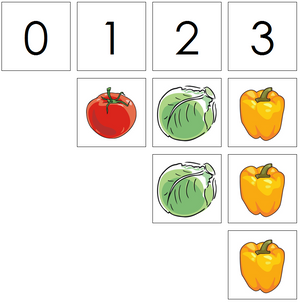 vegetable numbers & counters - Montessori Print Shop